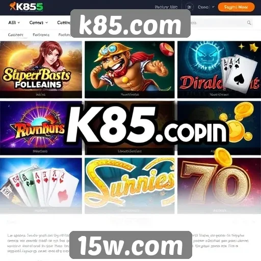 K85.com oferece variedade de jogos para todos os públicos